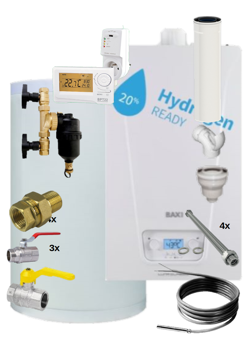 Baxi Luna Classic 1.24 + bojler 120 l