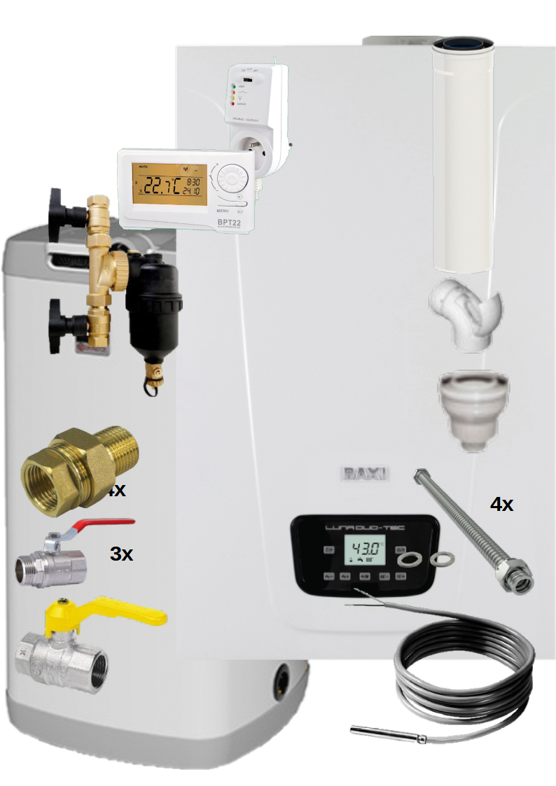 Baxi Luna Duo-tec E 1.24 + bojler 125 l